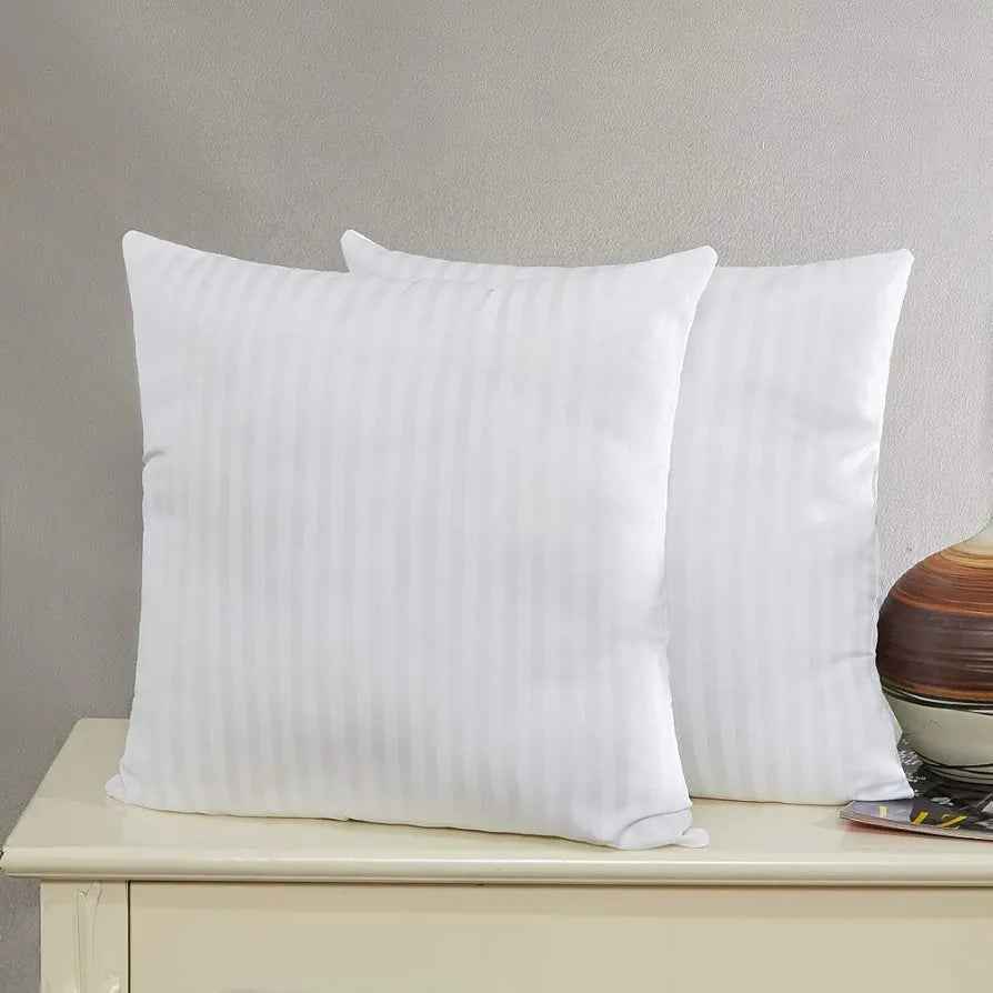 Cloth Fusion Microfiber Cushion 24 inch x 24 inch Filler, Sofa Cushions Set of 2, Durable Sofa Pillow for Home Decor